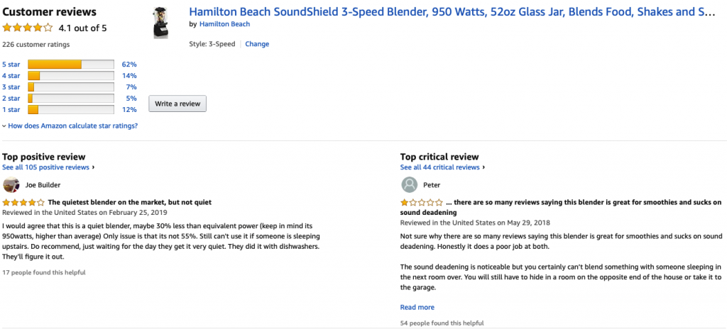 Hamilton Beach SoundShield 53600 - Customer Reviews